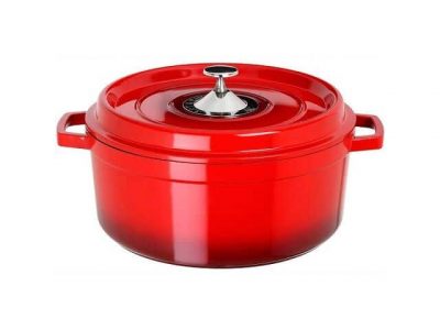 Staub - stoofpan gietijzer - rood - 28 cm