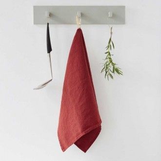 Linen Tales  linnen theedoek - red pear- 45 x 65 cm.