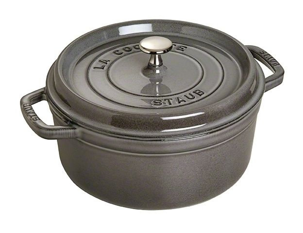 Staub - stoofpan gietijzer - grafietgrijs - 26 cm afbeelding