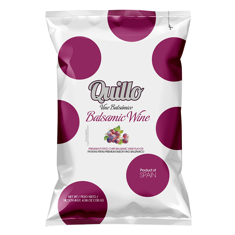 Quillo - Chips met zeezout en balsamico azijn - 130 gram