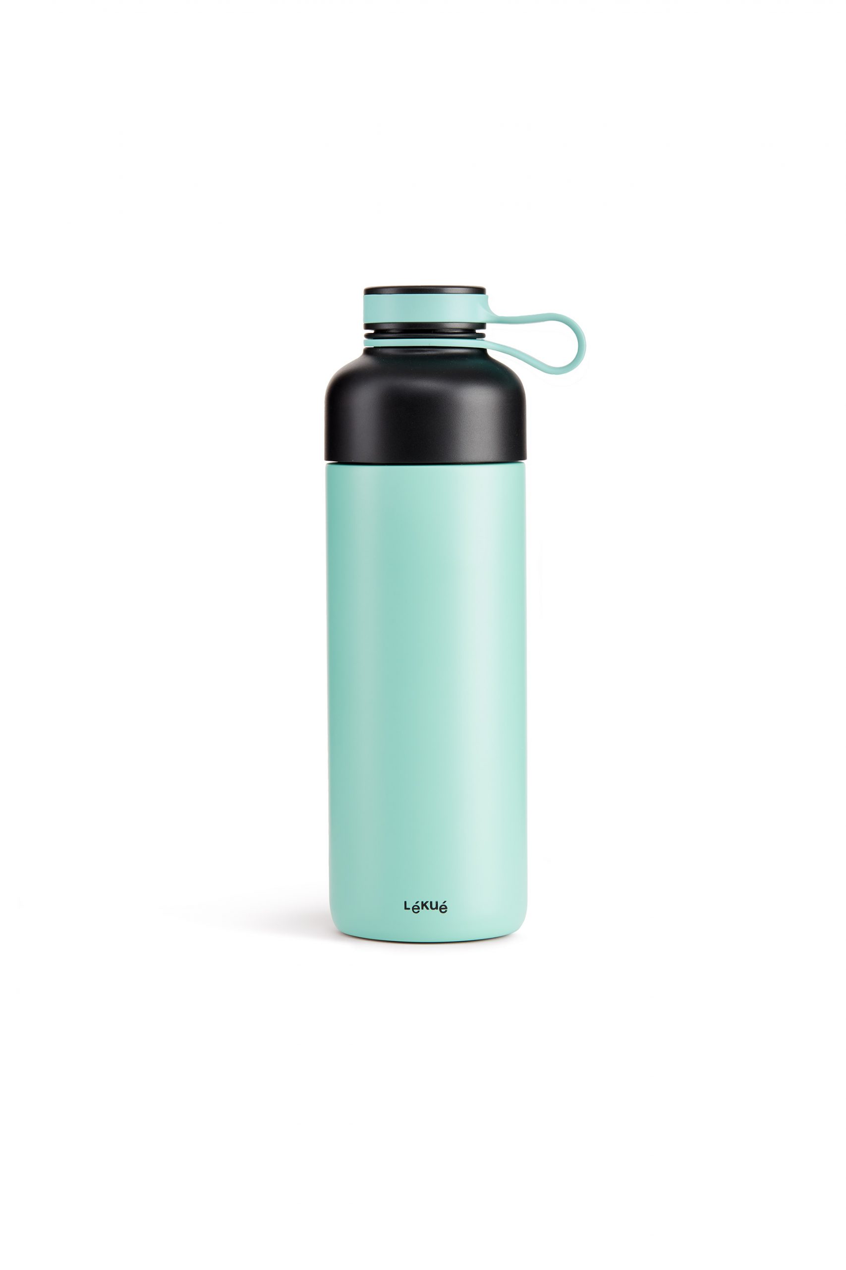 Lékué - dubbelwandige fles met filter - turquoise - 500 ml