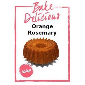 Bake Delicious orange rosemary cakemix 500 gram