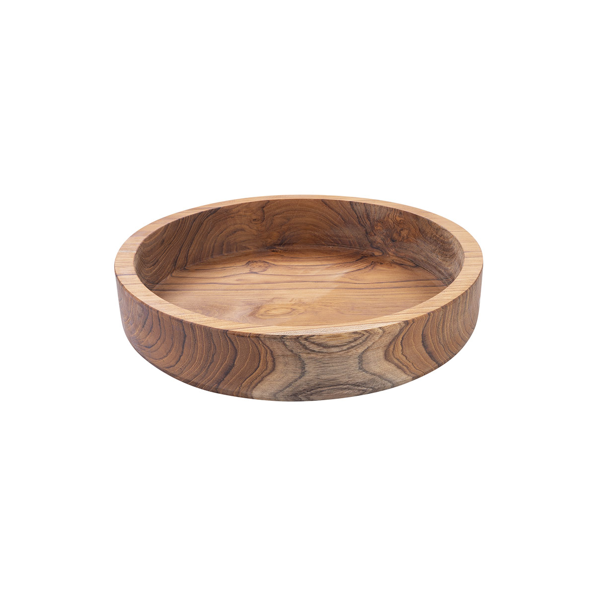 Pure Teak Wood Schaal Ø 30 x 7 cm