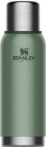 stanley the stainless steel vacuum bottle hammertone green 1 liter