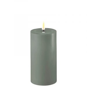 Deluxe HomeArt - led kaars - groen - 7.5 x 15 cm