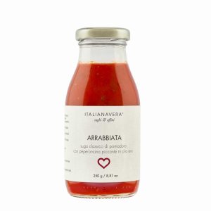 Italianavera - tomatensaus Arrabbiata - hot chilipeper - 250 gr