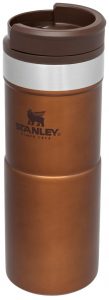 stanley neverleak travel mug maple