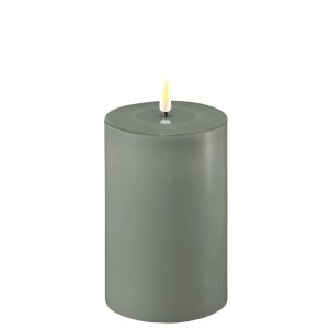 Deluxe Homeart - led kaars - groen - 10 x 15 cm