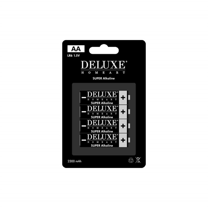 Deluxe Homeart - batterijen AA - 4 stuks