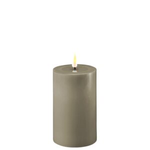 Deluxe Homeart - led kaars - zand - 7.5 x 12.5 cm