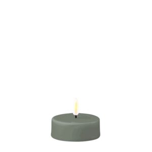 Deluxe Homeart - waxinelicht jumbo -set van 2 -  groen - 6.1 x 2.5 cm