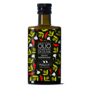 Frantoio Muraglia - olijfolie met peperoncino en knoflook - 250 ml