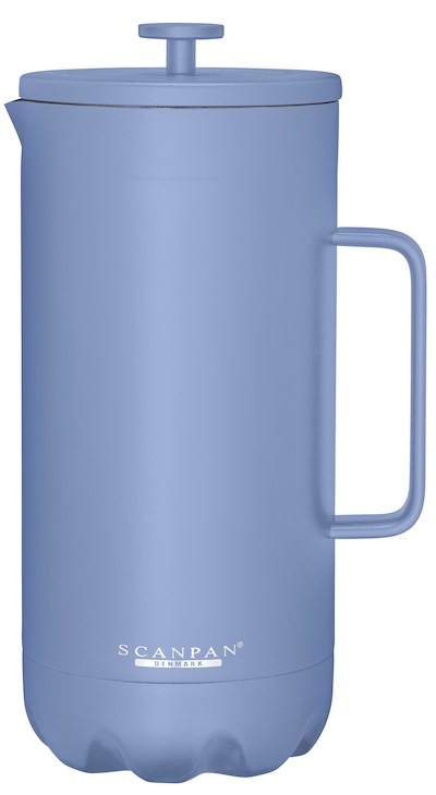 Scanpan - dubbelwandige cafetière - lichtblauw - 1 liter