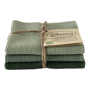 Solwang Design - vaatdoekjes - set van 3 - seagreen