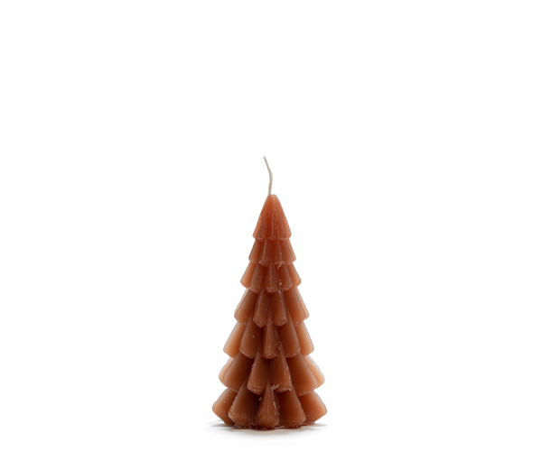 Rustik Lys - kerstboom kaars Roest - 12 cm