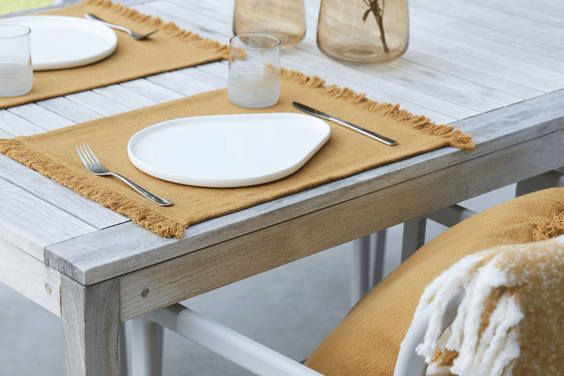 Point-Virgule - placemat - 100% gerecycled katoen - oker