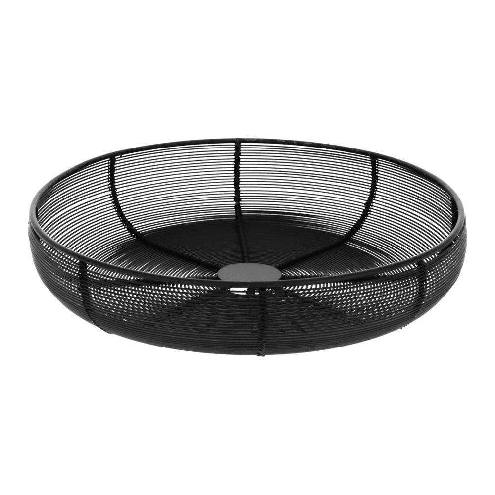 JENS Living Fruitmand Pim - Draadmand - 29 x 29 cm - Zwart