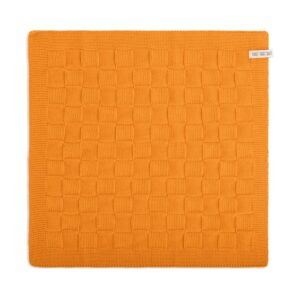 Knit Factory - gebreide keukendoek blok - oranje