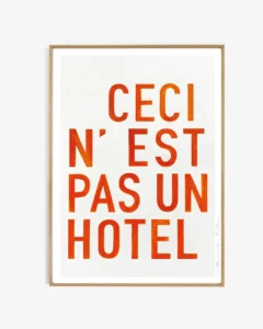 My Deer Art Shop - art print Hotel - zonder lijst - oranje - 14.8 x 21 cm