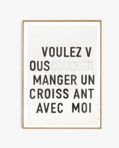 My Deer Art Shop - art print Manger un croissant - zonder lijst - 14.8 x 21 cm