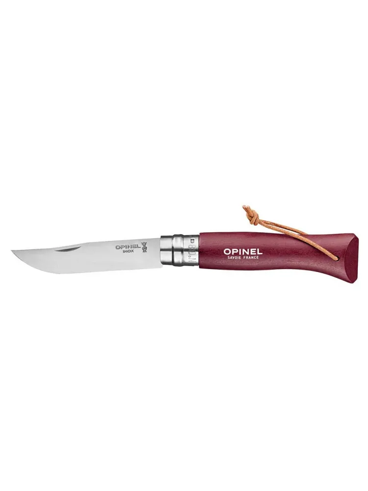 Opinel - zakmes no. 8 - Tradition Colorama - burgundy afbeelding