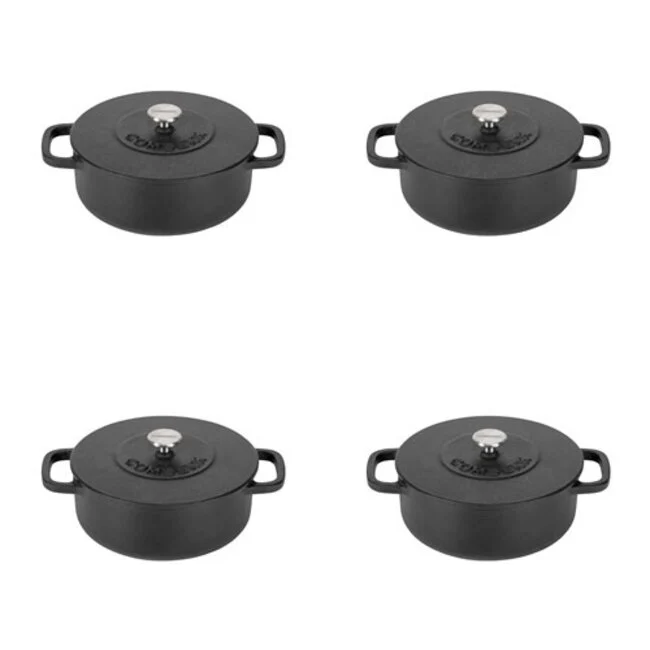 Combekk - mini gietijzeren pan - zwart - 12 cm