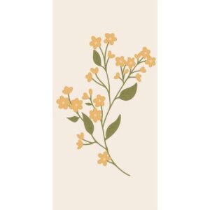 IB Laursen - servetten Yellow Flower - papier - 40 x 40 cm