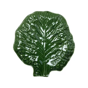 Faiança - saladeschaal slablad laag - groen - 30 cm