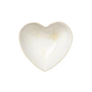 Pedra - schaal hart - wit - 11.5 cm