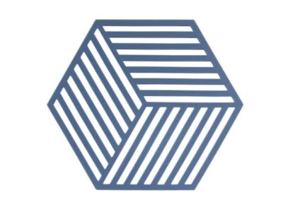 Zone Denmark - siliconen onderzetter Hexagon - denim - 16 x 14 cm