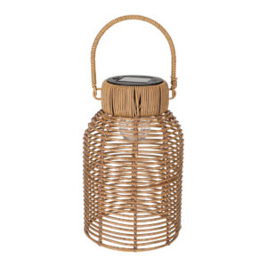 Jens Living - solar lantaarn rotan - bruin