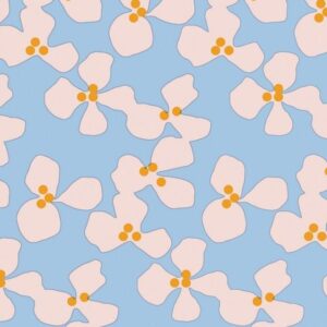 Lola - tafelzeil rond Poppy Baby Blue - blauw - 140 cm