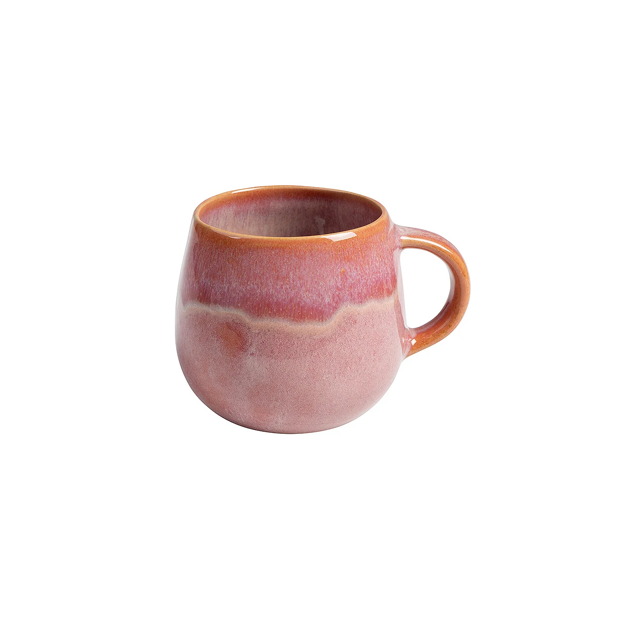 Pedra - koffiemok met oor - roze - 350 ml afbeelding