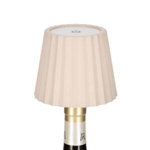 Jens Living - led lamp Ribbel voor op fles - taupe
