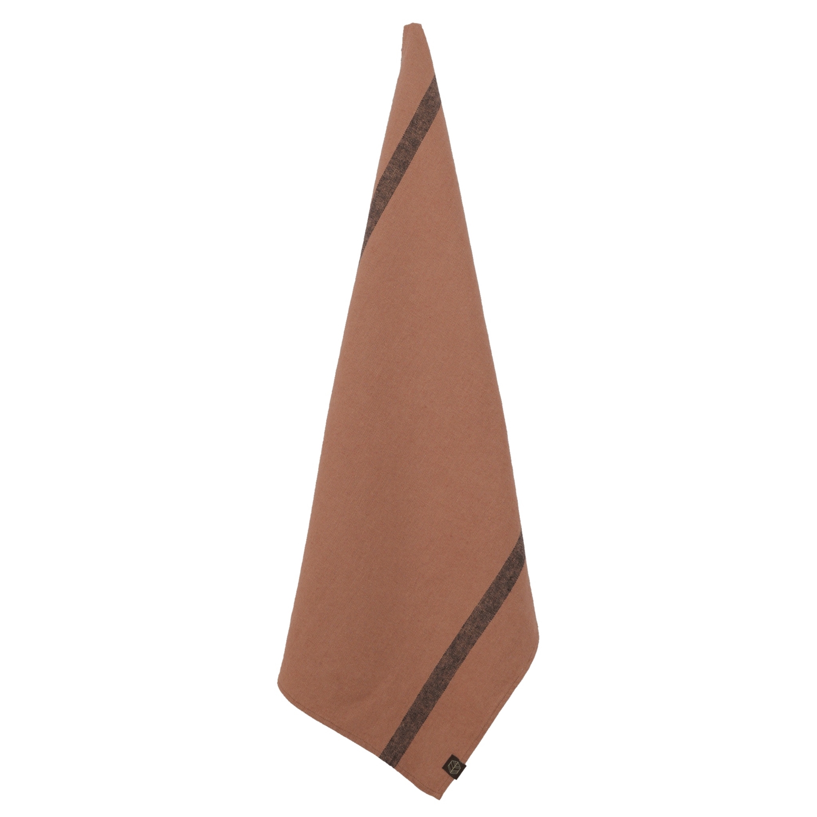 Haomy - theedoek Come - linnenblend - brique - 46 x 70 cm afbeelding