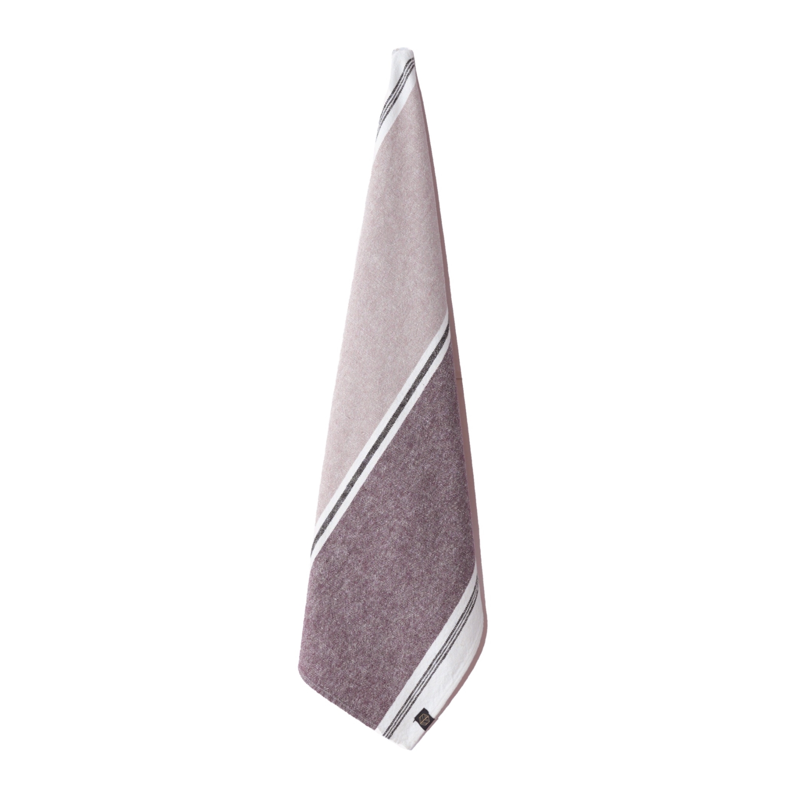 Haomy - theedoek Trevise - linnenblend - paars - 48 x 70 cm afbeelding