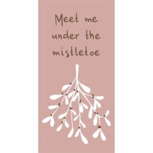 kerstservetten meet me under the mistletoe