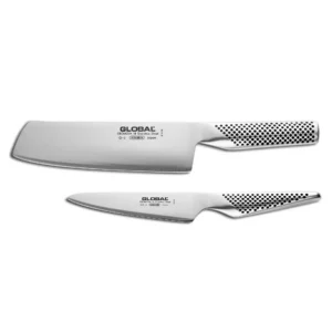 Global - G-53 messenset - 2-delig ( groentenmes 18 cm en koksmes 13 cm)