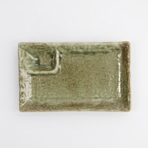 Tokyo Design Studio - divided plate rechthoekig Mino Craft - Yamasan Green