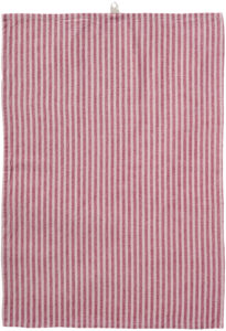 theedoek IB Laursen linea roze/framboos