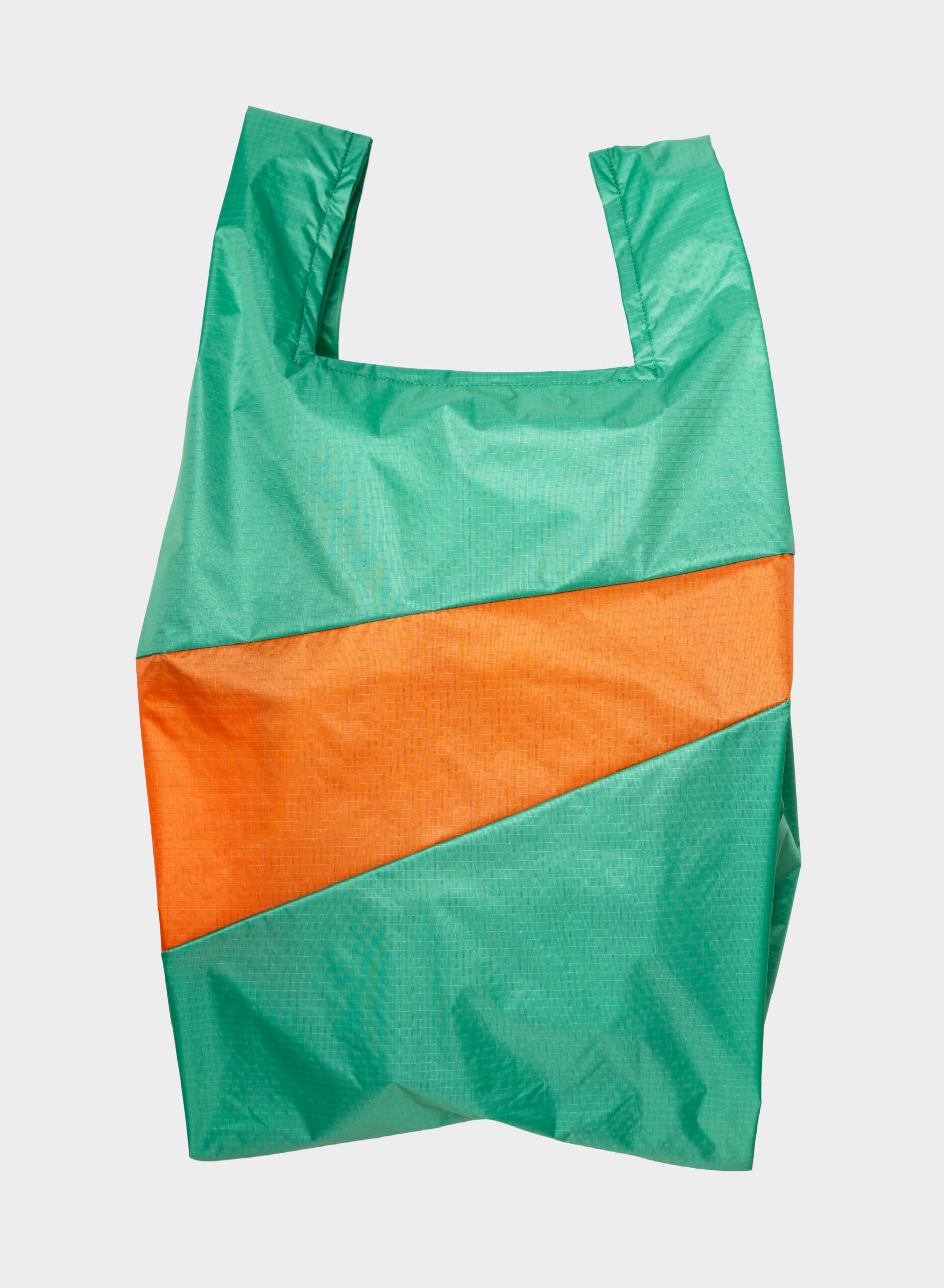 Susan Bijl - shopping bag Holly Green & Orange - large