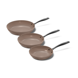 Cook & Pan - koekenpannetset - Taupe - 3-delig