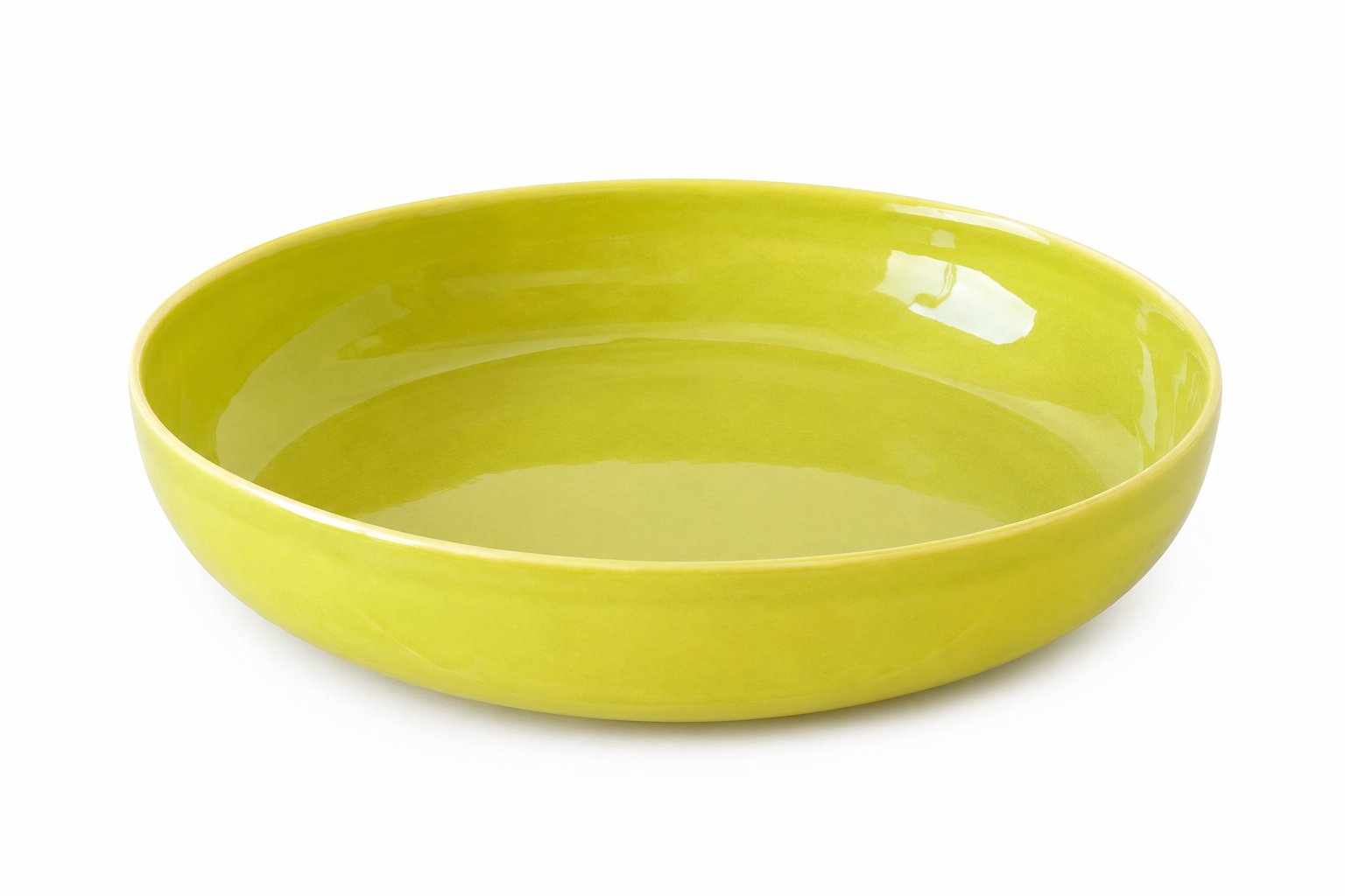 Gresnovo - Pasta-/salade bord Organica citron - handgemaakt in Portugal - 23 cm