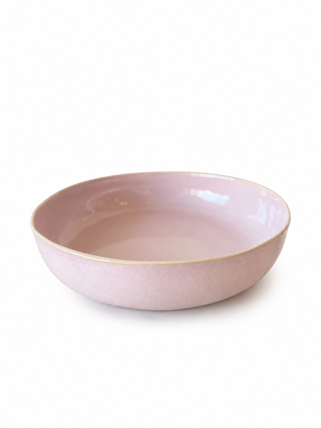 Gresnovo - Pasta-/salade bord Organica rose fondant - handgemaakt in Portugal - 23 cm