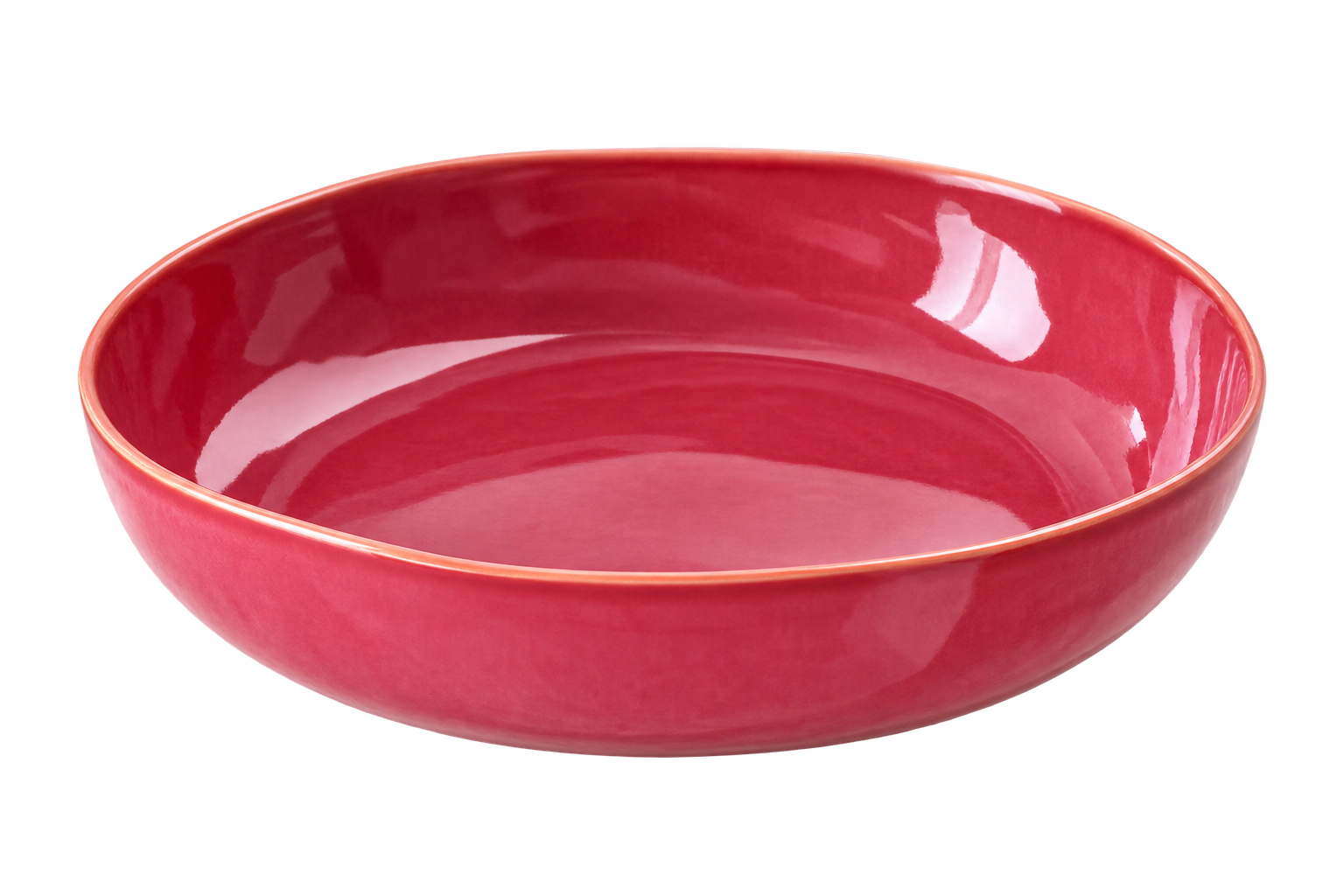 Gresnovo – Pasta-/salade bord Organica rouge cendre – handgemaakt in Portugal – 23 cm