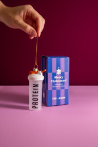 Yup in de boom - kerstbal Proteïne shake