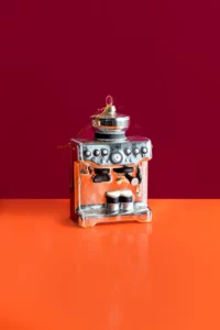 Yup in de boom - kerstbal espressomachine